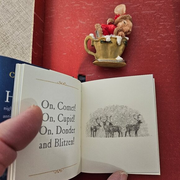 1998 The Night Before Christmas Miniature Edition And Keepsake Ornament - Picture 9 of 12